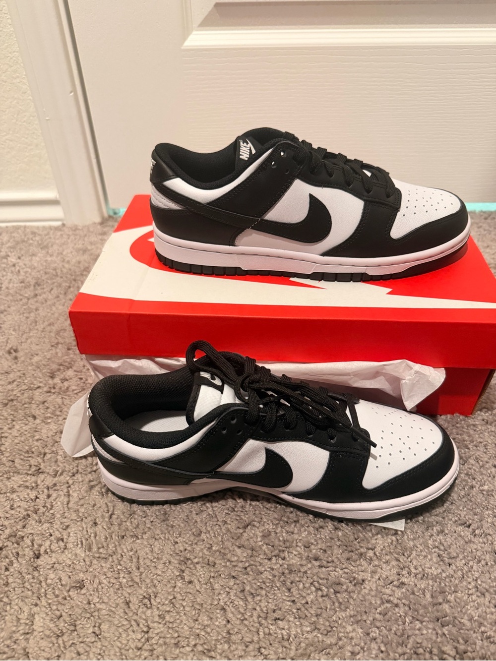 Nike Black and White Low-Top Sneakers